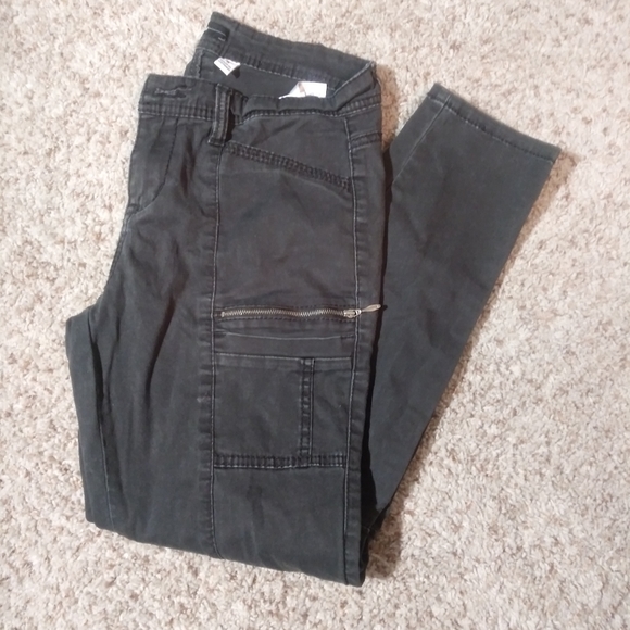 Charcoal Grey Utility Skinny Jeans - Picture 1 of 4
